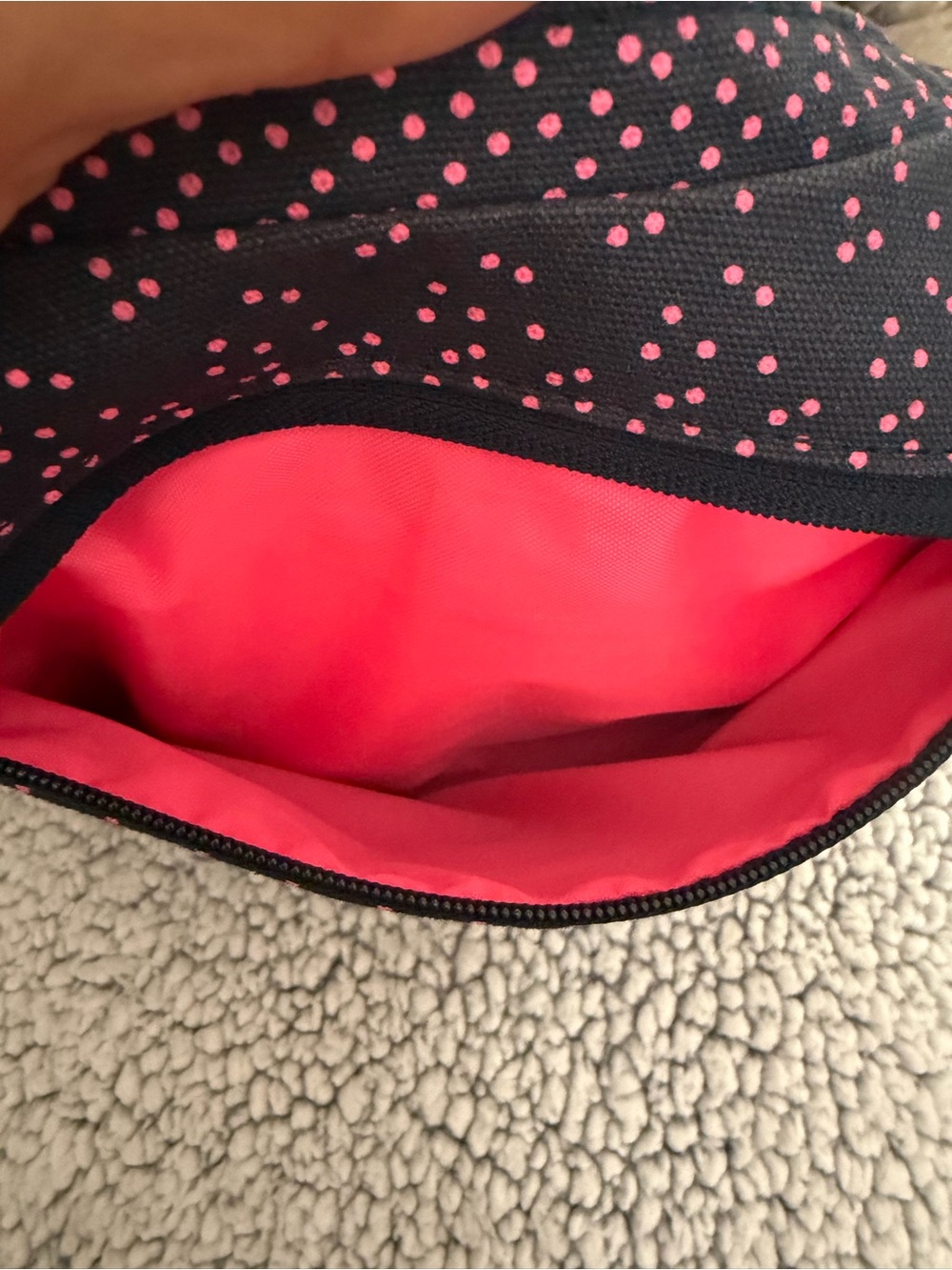 Kavu Black Crossbody with Pink Dot Print - Picture 5 of 10